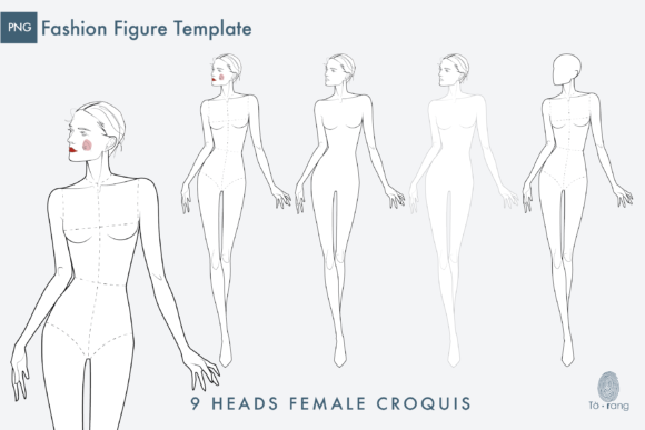 Download Female Fashion Figure/Croqui Templates - Fashion Collection