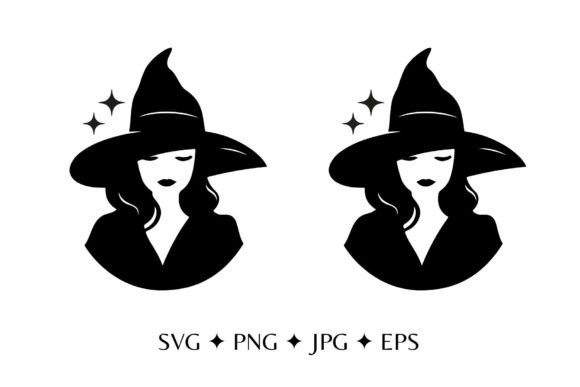 Download Charming Witch Silhouette Portrait SVG - Charming Collection