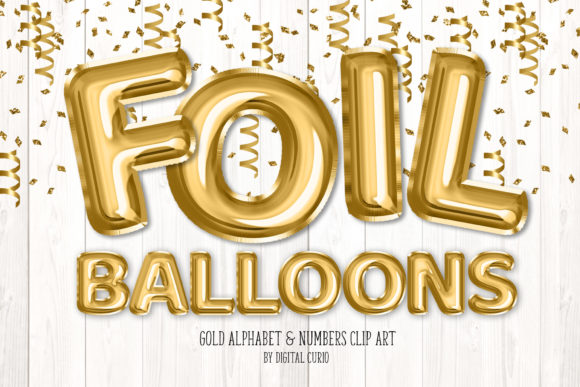 Download Gold Foil Balloon Alphabet Clipart - Old Collection
