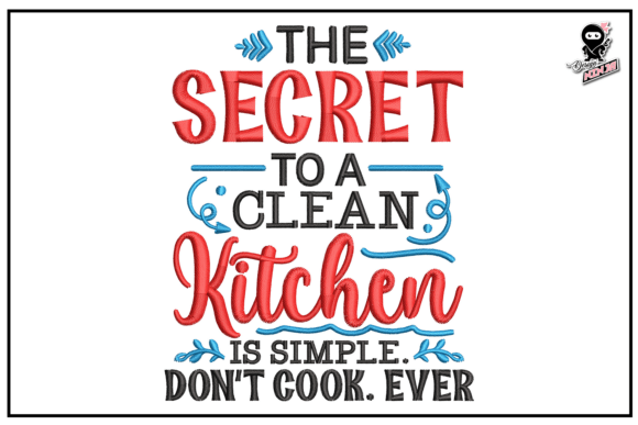 Download Funny Kitchen Quote Embroidery - Fun Collection