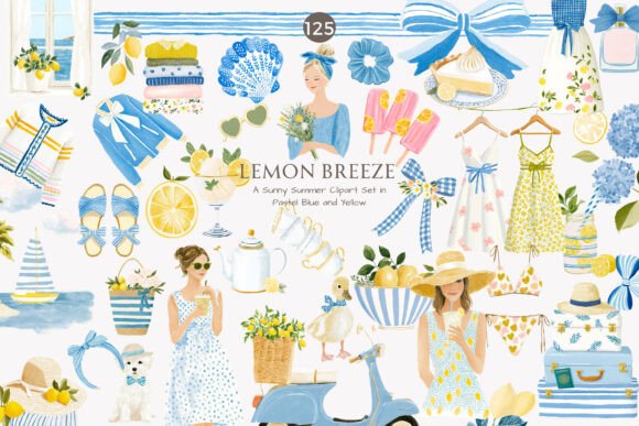 Download Lemon Clipart Summer Fashion Cottagecore - Fashion Collection