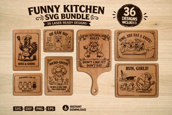 Download Funny Kitchen·Cutting Board Bundle - Fun Collection