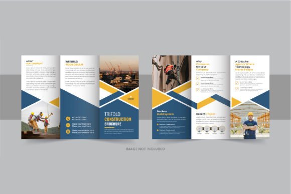 Download Construction Trifold Brochure Template - Old Collection