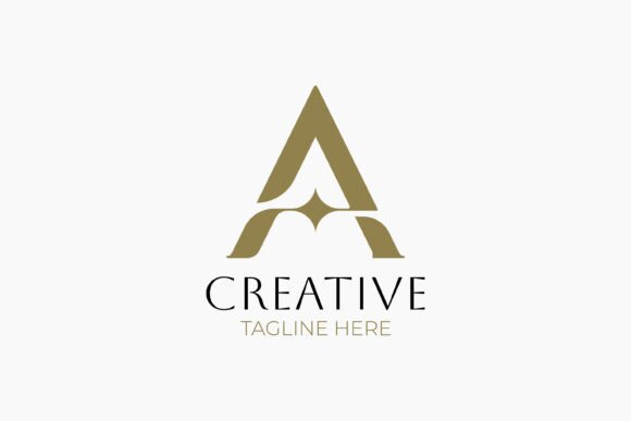 Download Creative Letter a Logo with Star Diamond - Logo Collection