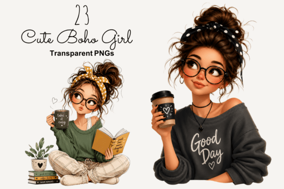 Download Cute Boho Girl PNG Clipart, Fashion Girl - Fashion Collection