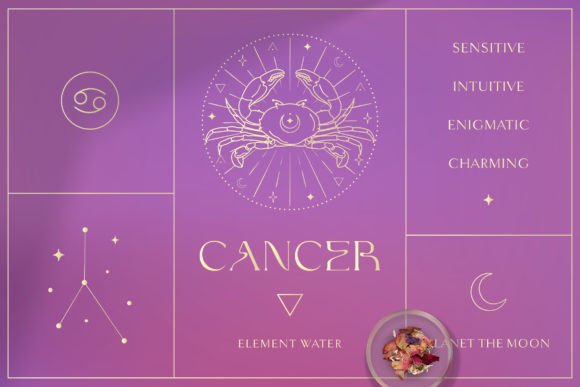 Download Cancer Zodiac Sign Logo Branding Designs - Logo Collection