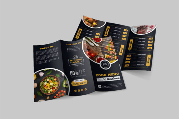 Download Food Menu Trifold Brochure - Old Collection