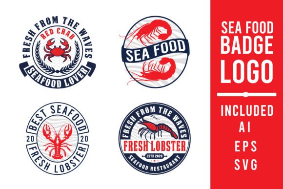 Download Seafood Restaurant Logo, Red Prawn Logo. - Logo Collection
