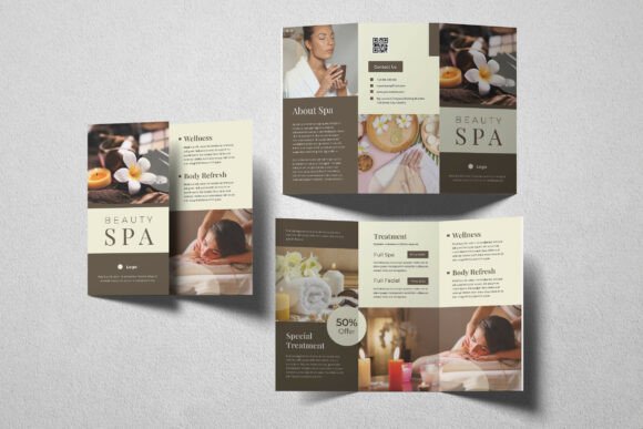 Download Brown Beauty Spa Trifold Brochure - Old Collection