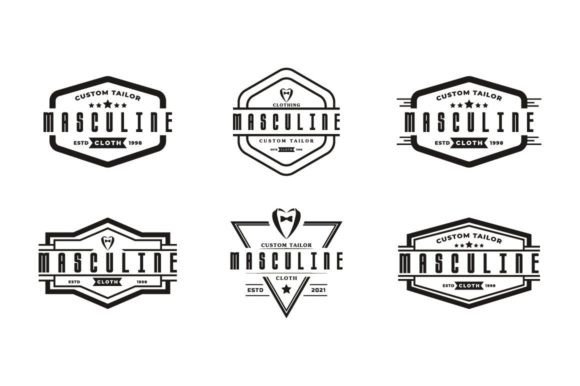 Download Vintage Clothing Apparel Gentleman Logos - Logo Collection