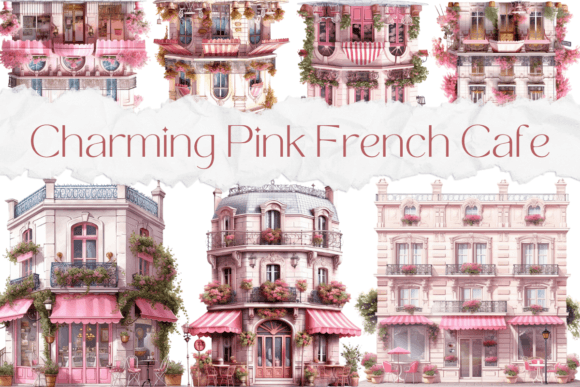 Download Charming Pink French Cafe - Charming Collection